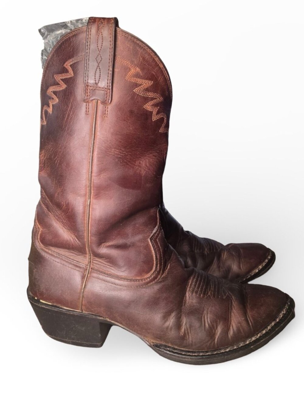 Ariat Sedona Western Cowboy Boots Mens 8.5D Brown Leather Pull On Riding Work